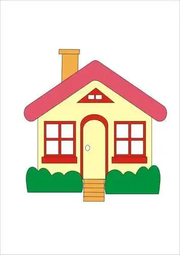 彩色的小房子儿童简笔画房子