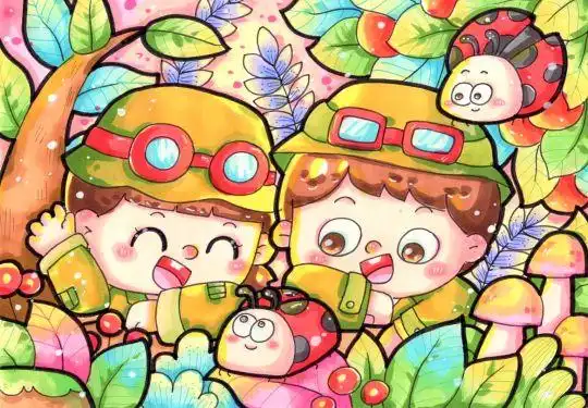 丹尼索儿童画_小红书