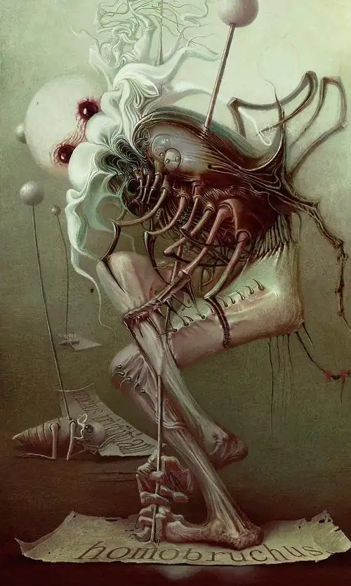 变异生物还是虫子成精了?俄罗斯画师这组插画有种说不出的诡异