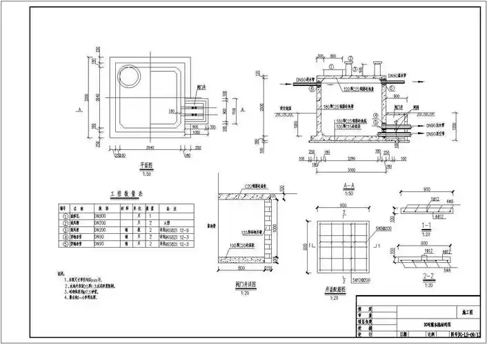 蓄水池设计图纸