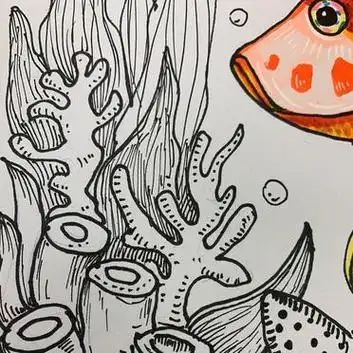 线描画/狮子鱼(7-9岁)