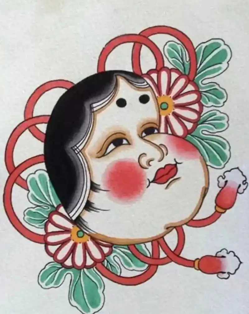 阿多福纹身手稿 日式老传统小图,阿多福纹身手稿