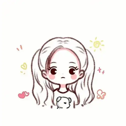 手绘头像一组女生头像闺蜜头像