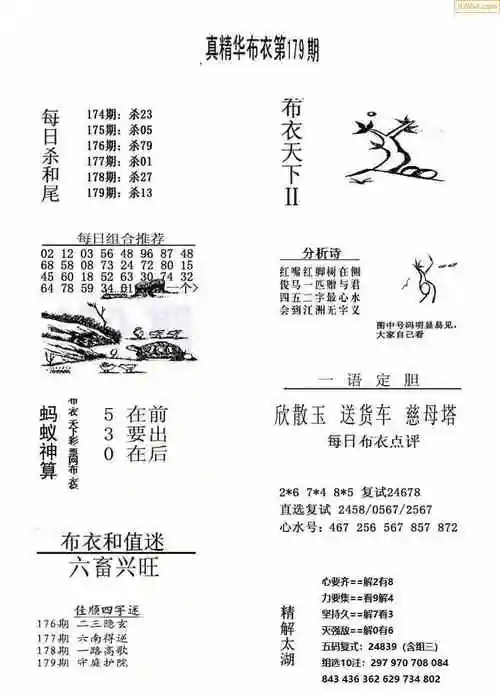 179期今天3d会员布衣精华早报真精华布衣123456