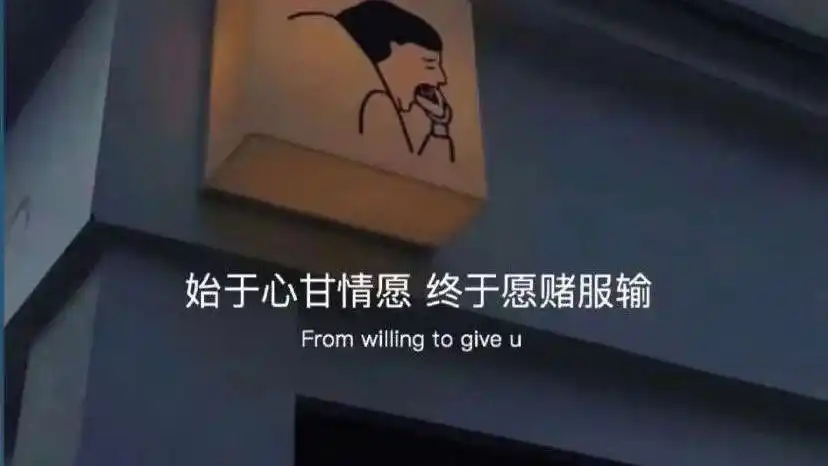 始于心甘情愿,终于愿赌服输