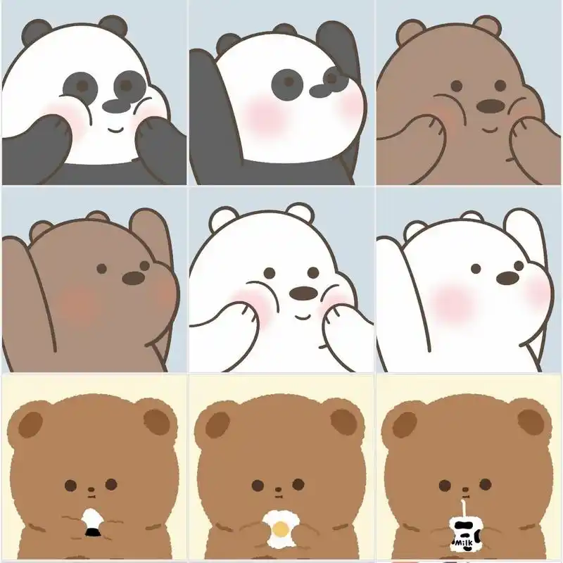 卡通闺蜜头像|可爱团头 咱们裸熊啊 乱入的小熊