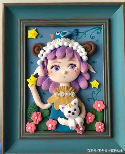 粘土与绘画结合?被创意手工折服了,孩子玩这个赚了