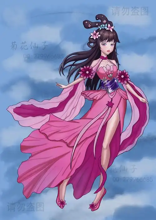 古装仙女立绘插画图片壁纸