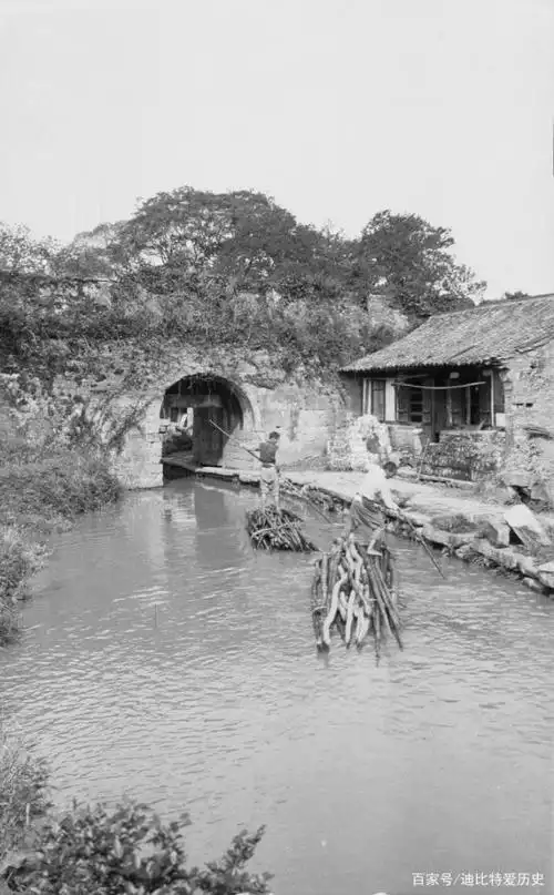 老照片中真实的江南水乡