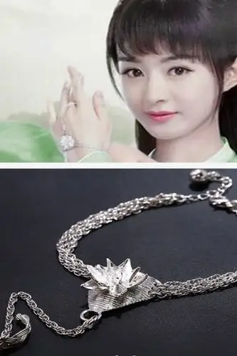 诛仙青云志同款手链碧瑶合欢铃伤心花嗜血珠赵丽颖手链戒指一体