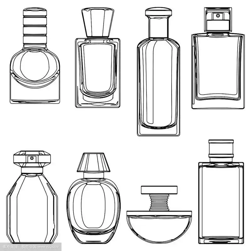 素描香水瓶