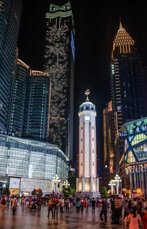 重庆解放碑广场夜景