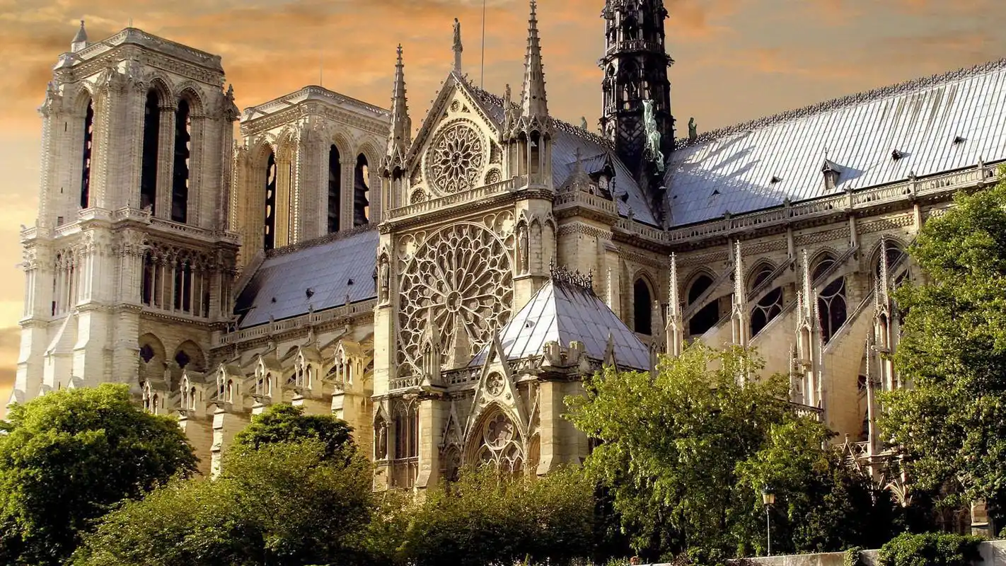 巴黎圣母院城市风光图片电脑桌面壁纸下载高清大图预览1920x1080_风景