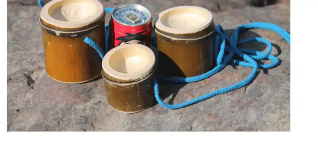 幼儿园竹筒高跷感统训练器高翘厚儿童手工玩具平衡训练新鲜小号一对