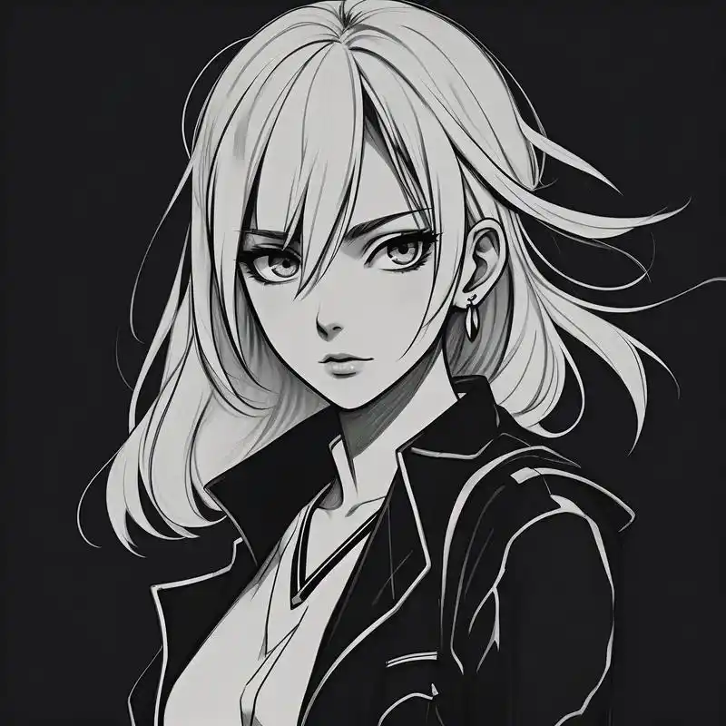 黑白素描冷酷头像😎 黑白素描风格真的太酷了吧!