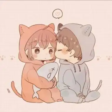 情侣头像唐装呆萌一对-超萌头像-爱聚微信qq空间大杂烩