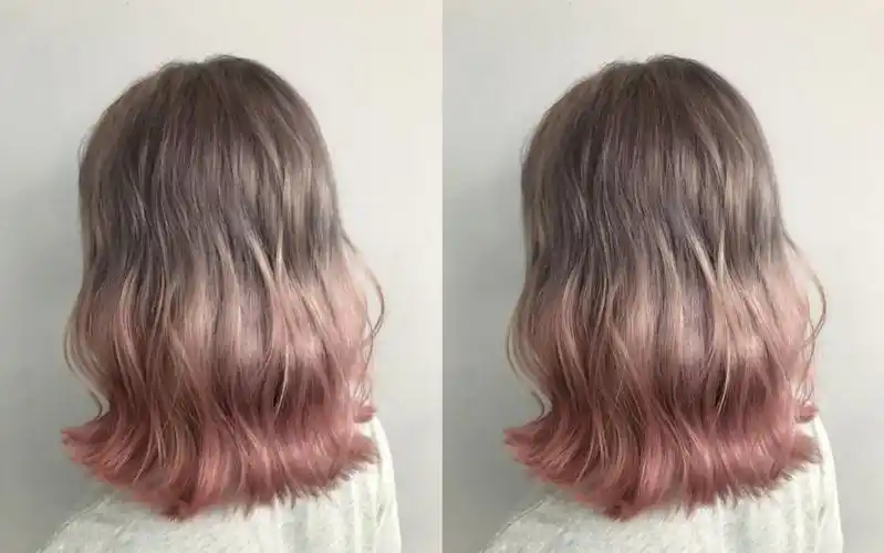 女生这辈子一定要染一款浅色系 今年很流行的双色渐变 奶茶冰淇淋发色