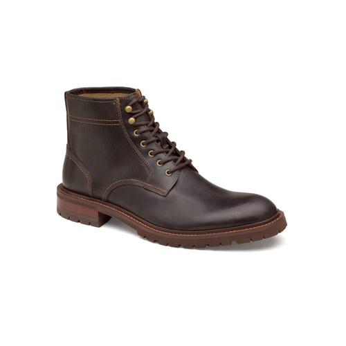 johnston & murphy深棕色男靴|mens barrett plain toe boots