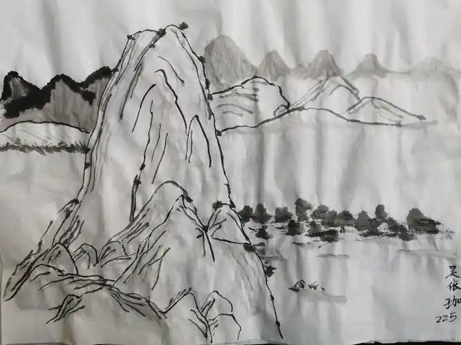 2019英杰美术课堂 《富春山居图》(山水画局部临摹)