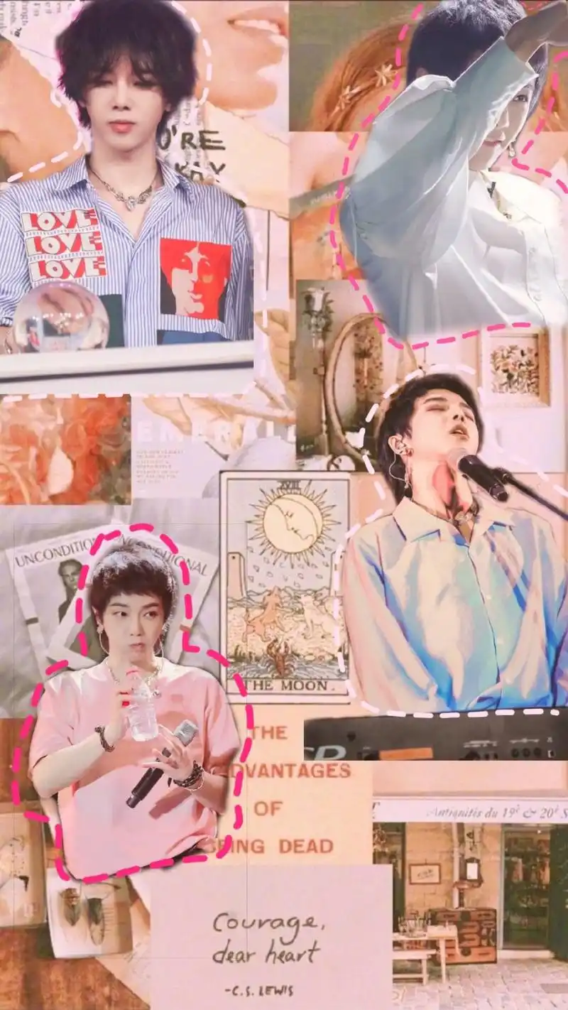 华晨宇帅气拼接手机壁纸_明星_手机壁纸下载_美桌网