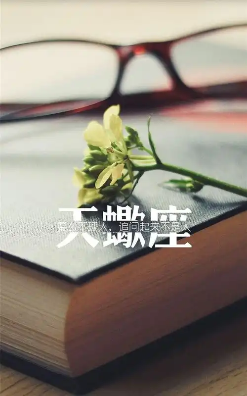 天蝎座文字创意写真