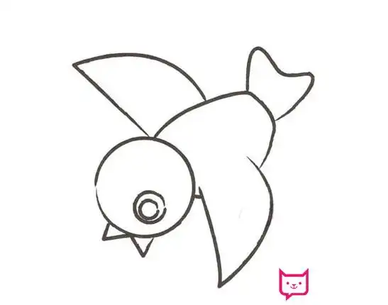 简单的小鸟简笔画