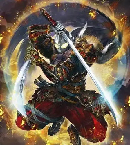 当奥特曼化身成为古代武士,迪迦双刀流,赛罗银河好有气场