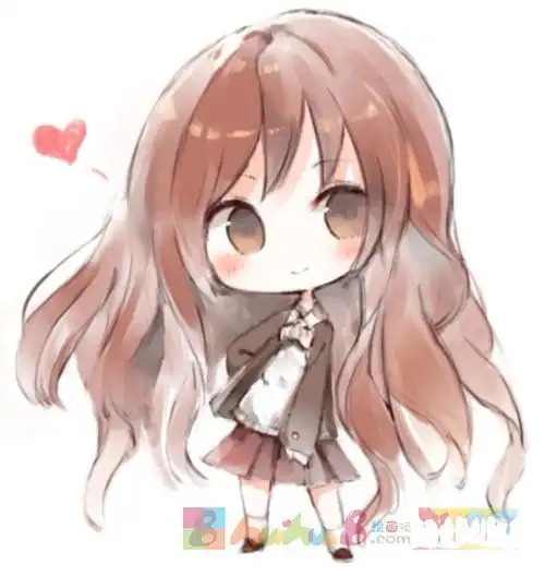 萌少女简笔画图片大全可爱