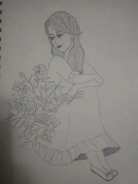 成人简笔画作品欣赏