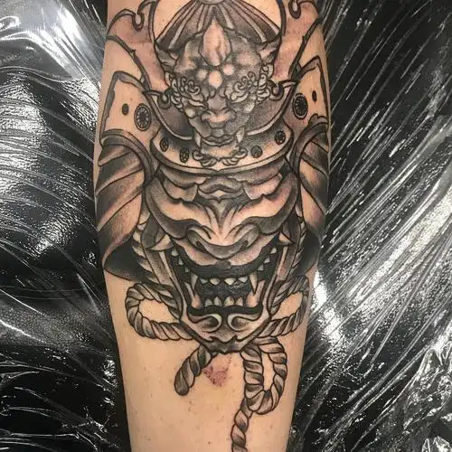 小臂般若武士纹身图案