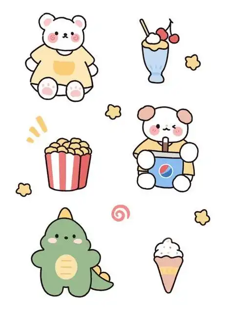 简笔画素材 表情包 可爱涂鸦 卡通可爱图案_简笔画_表情包_卡通_涂鸦