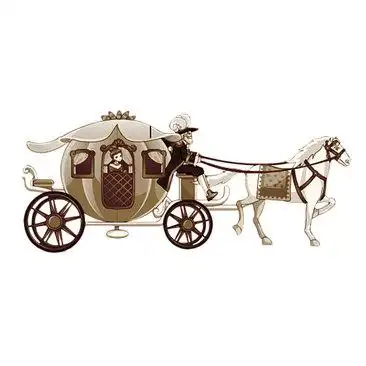 卡通马车背景图案