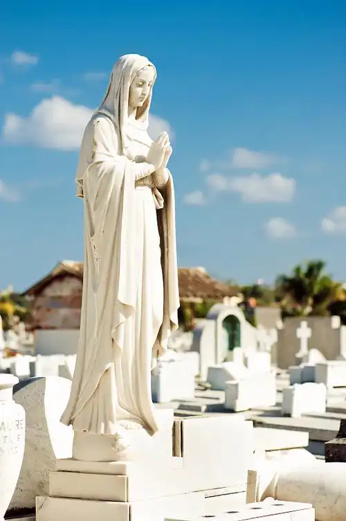 墓园素雅大理石雕像墓碑耶稣基督手工艺品图-图下载-图库-图购买-vcg