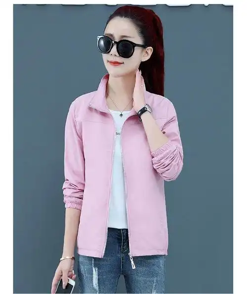 女装新款春秋夹克短款外套女宽松韩版休闲棒球服洋气外套夹克衫小香风