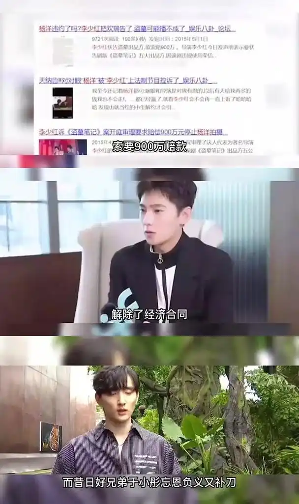 杨洋与荣信达合约纠纷:被恩师李少红告上法庭索赔900万 在2014年,杨洋