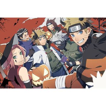 昱钧火影忍者博人传木质拼图1000片鸣人佐助动漫周边儿童男孩创意 (图