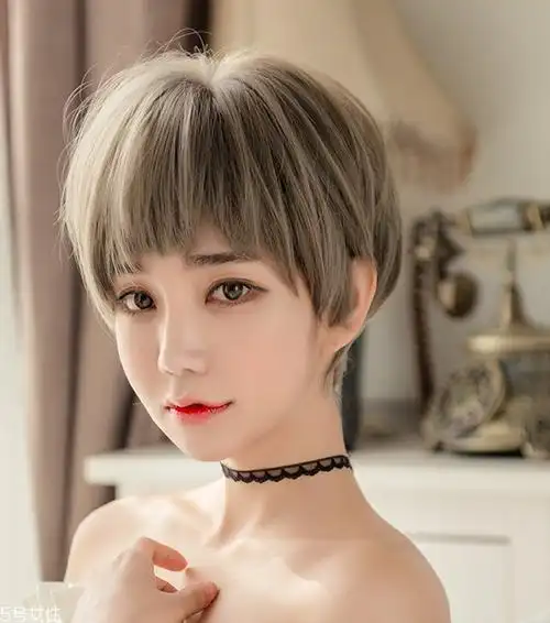 文艺短发女生发型图片自然有个性不撞脸