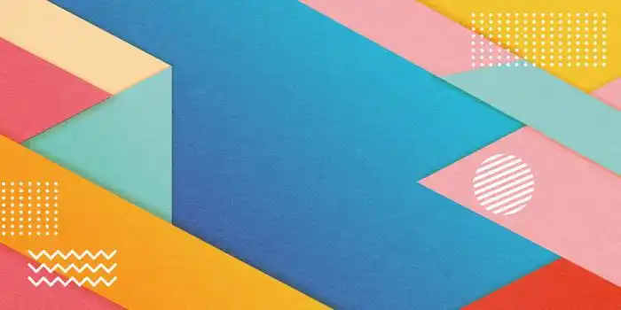 质感几何拼接撞色色块背景