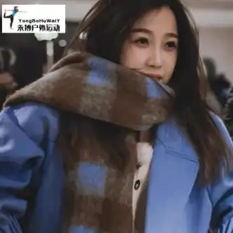 zkhe虞书欣同款衣服2022毛呢外套女韩系温柔宽松休闲大衣中长款外套