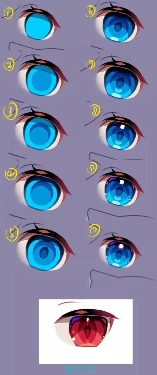 眼睛绘画参考大全眼睛素材合辑