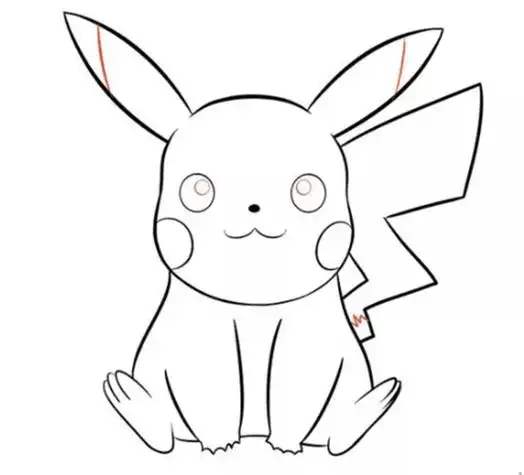 很多小简笔画步骤图教学快来看看卡通人物皮卡丘怎么画六步轻松辅定
