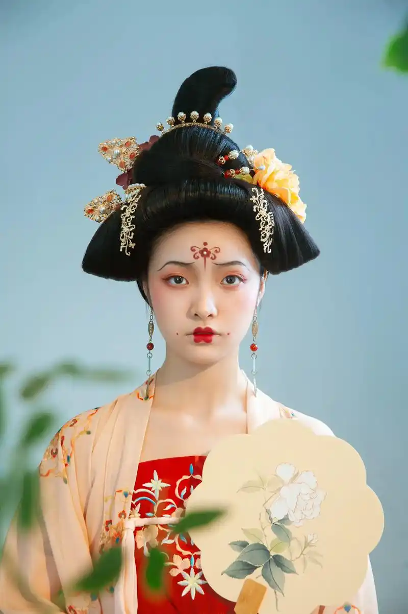 唐风合辑.桃之夭夭 灼灼其华#古风妆容 #汉服妆造 #古风美 - 抖音