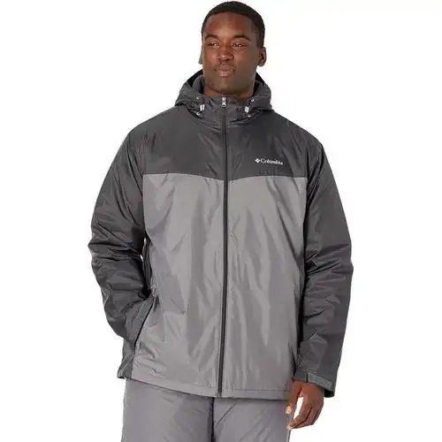 哥伦比亚columbiaglennaker64sherpalined大码户外运动休闲男士冲锋