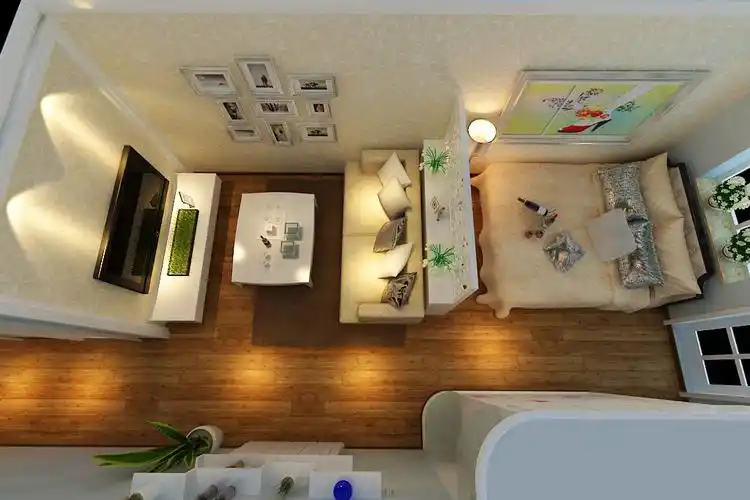 30现代小户型/一房装修效果图,30平方小户型的精彩生活装修案例效果图