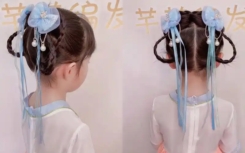 汉服发型不爱用发包,不想用一字夹,分享一款真发简