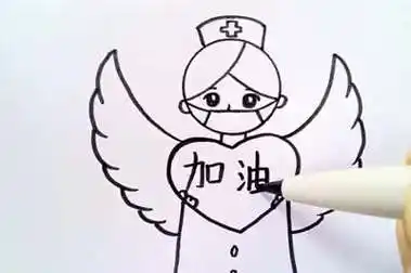 白衣天使的简笔画怎么画简单又漂亮 - 简单简笔画