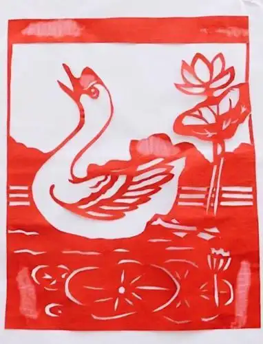 武大读书节 | 当剪纸遇上诗词剪纸天鹅教程鹅剪纸图片剪纸天鹅图案