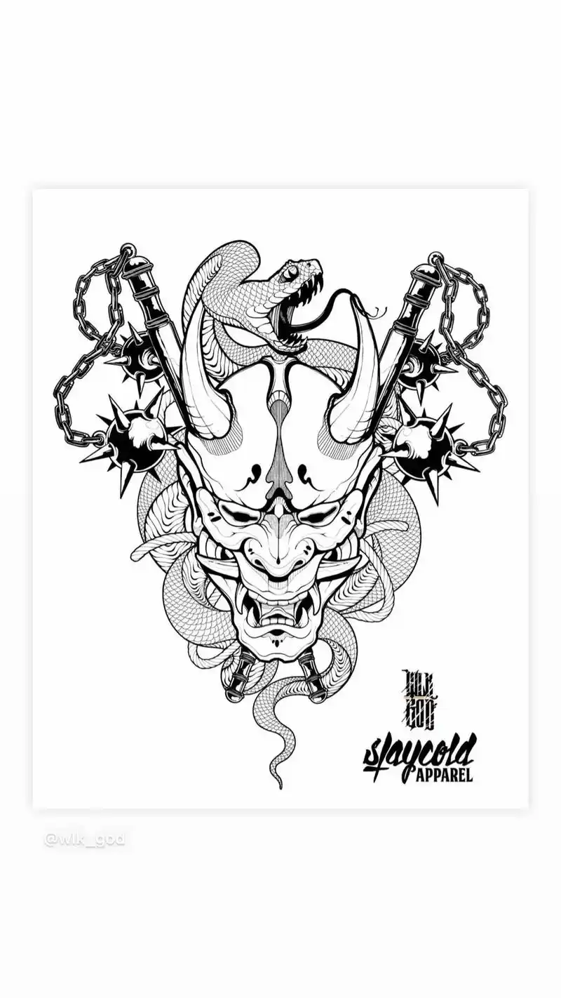 纹身图案手稿 #纹身手稿 #日式老传统 - 抖音