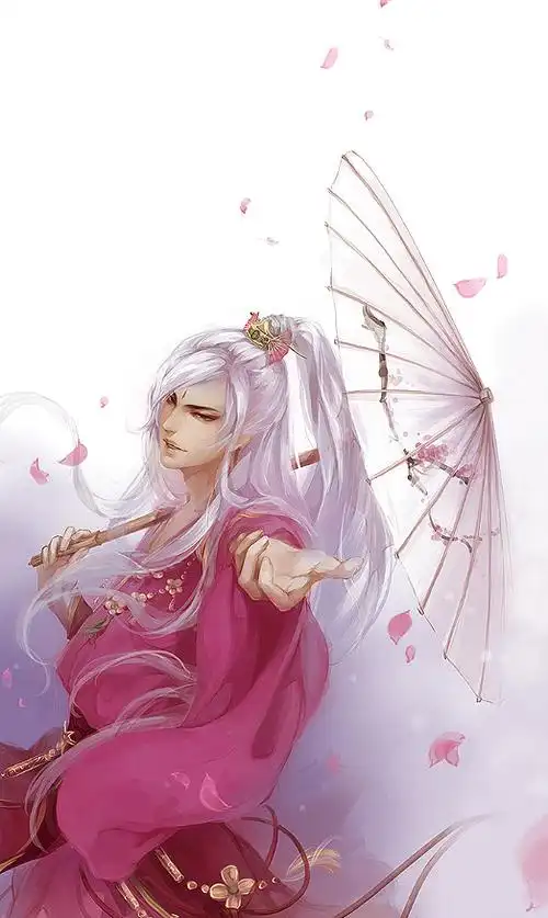 古风帅哥古风唯美梦幻插画手绘古典古装