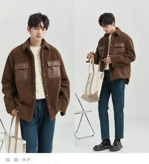 男生穿搭分享-时尚都市精致韩风冬季穿搭_羽绒服_毛衣_上装